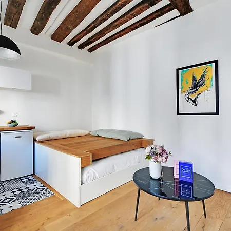 Апартаменты Magnifique Studio2p Maraisbastille Париж